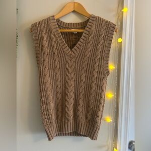 American Eagle Knit V-Neck Sweater Vest